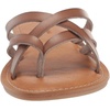 Amazon Essentials Women’s Strappy Slide Flat Sandal(Mushroom Brown)