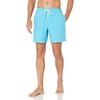 Amazon Essentials Men’s 7″ Quick-Dry Swim Trunk, Lightweight Breathable(Aqua Blue)