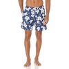 Amazon Essentials Men’s 7″ Quick-Dry Swim Trunk, Lightweight Breathable(Navy Hibiscus Print)