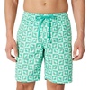 Amazon Essentials Men’s 9″ Quick-Dry Lightweight Breathable Swim Trunk with Mesh Liner(Light Blue Mint Green Sun Geo)