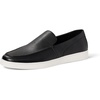 Amazon Essentials Men’s Casual Slip-on Loafer Sneakers with Memory Foam(Black Faux Leather)