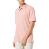 Amazon Essentials Men’s Regular-Fit Cotton Pique Polo Shirt, Short Sleeve (Available in Big & Tall)(Pink)