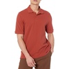 Amazon Essentials Men’s Regular-Fit Cotton Pique Polo Shirt, Short Sleeve (Available in Big & Tall)(Rust)