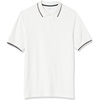 Amazon Essentials Men’s Regular-Fit Cotton Pique Polo Shirt, Short Sleeve (Available in Big & Tall)(White Twin Stripe)