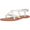 Amazon Essentials Women’s Casual Strappy Sandal(White)