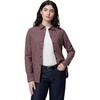 Amazon Essentials Women’s Regular-Fit Long-Sleeve Lightweight Cotton Brushed Flannel Shirt(Navy Gingham)