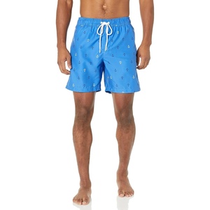 Amazon Essentials Men’s 7″ Quick-Dry Swim Trunk, Lightweight Breathable(Anchor Print)
