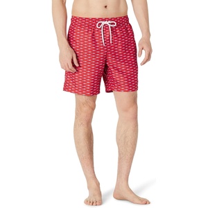 Amazon Essentials Men’s 7″ Quick-Dry Swim Trunk, Lightweight Breathable(Lilac Red Crocodiles)