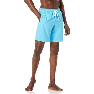 Amazon Essentials Men’s 9″ Quick-Dry Lightweight Breathable Swim Trunk with Mesh Liner(Aqua)