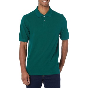 Amazon Essentials Men’s Regular-Fit Cotton Pique Polo Shirt, Short Sleeve (Available in Big & Tall)(Army Green)
