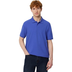 Amazon Essentials Men’s Regular-Fit Cotton Pique Polo Shirt, Short Sleeve (Available in Big & Tall)(Blue)