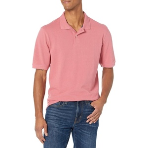 Amazon Essentials Men’s Regular-Fit Cotton Pique Polo Shirt, Short Sleeve (Available in Big & Tall)(Washed Red)
