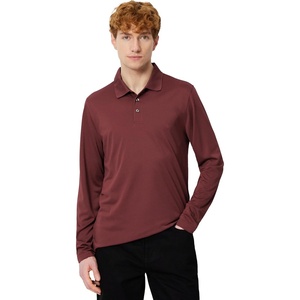 Amazon Essentials Men’s Slim Fit Long Sleeve Quick Dry Golf Polo Shirt(Rich Burgundy)