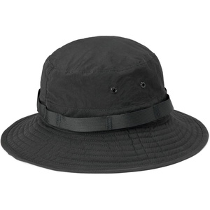 Amazon Essentials Men’s Washed Nylon Outdoor Wide Brim Sun Bucket Hat(Black)