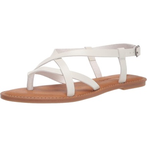 Amazon Essentials Women’s Casual Strappy Sandal(White)