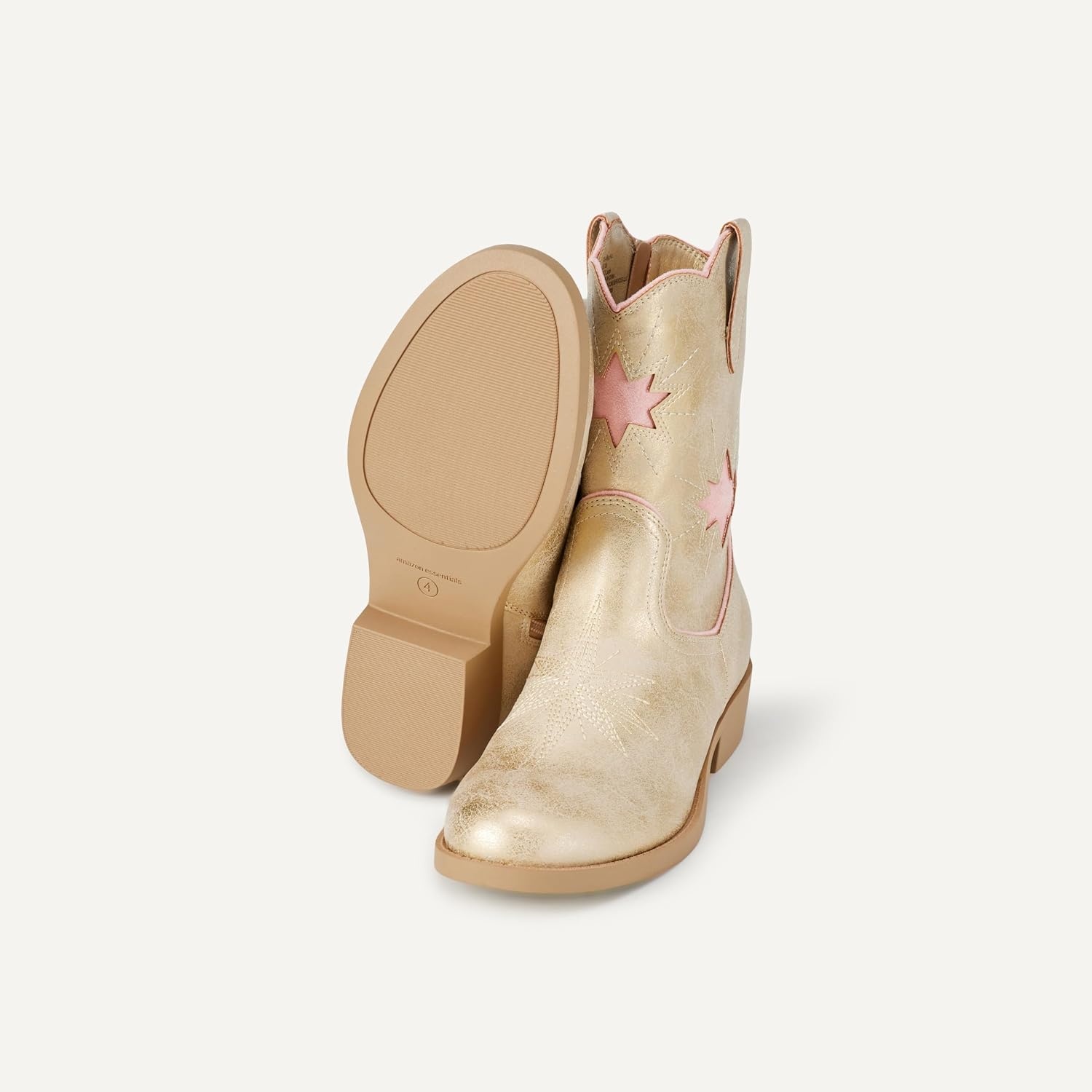 image:imageAmazon Essentials Girls Western Cowboy BootsMetallic Gold