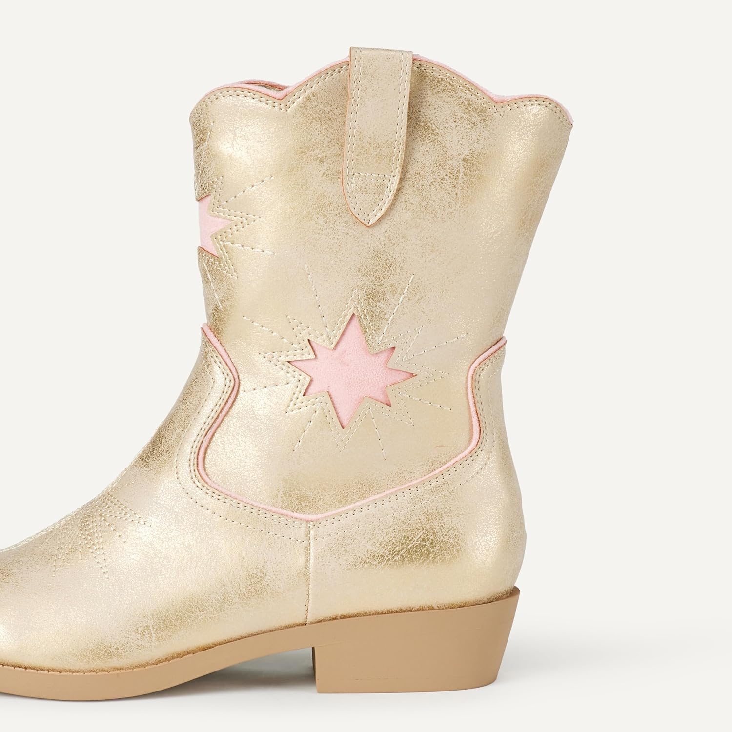 image:imageAmazon Essentials Girls Western Cowboy BootsMetallic Gold