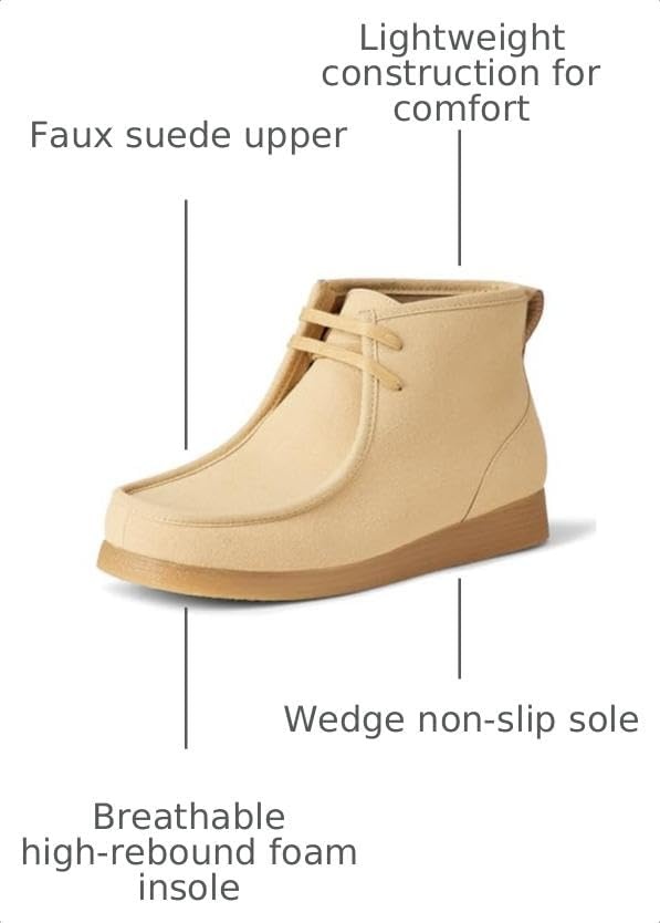 image:imageAmazon Essentials Mens Lightweight Chukka Moc Toe BootsSand Faux Suede