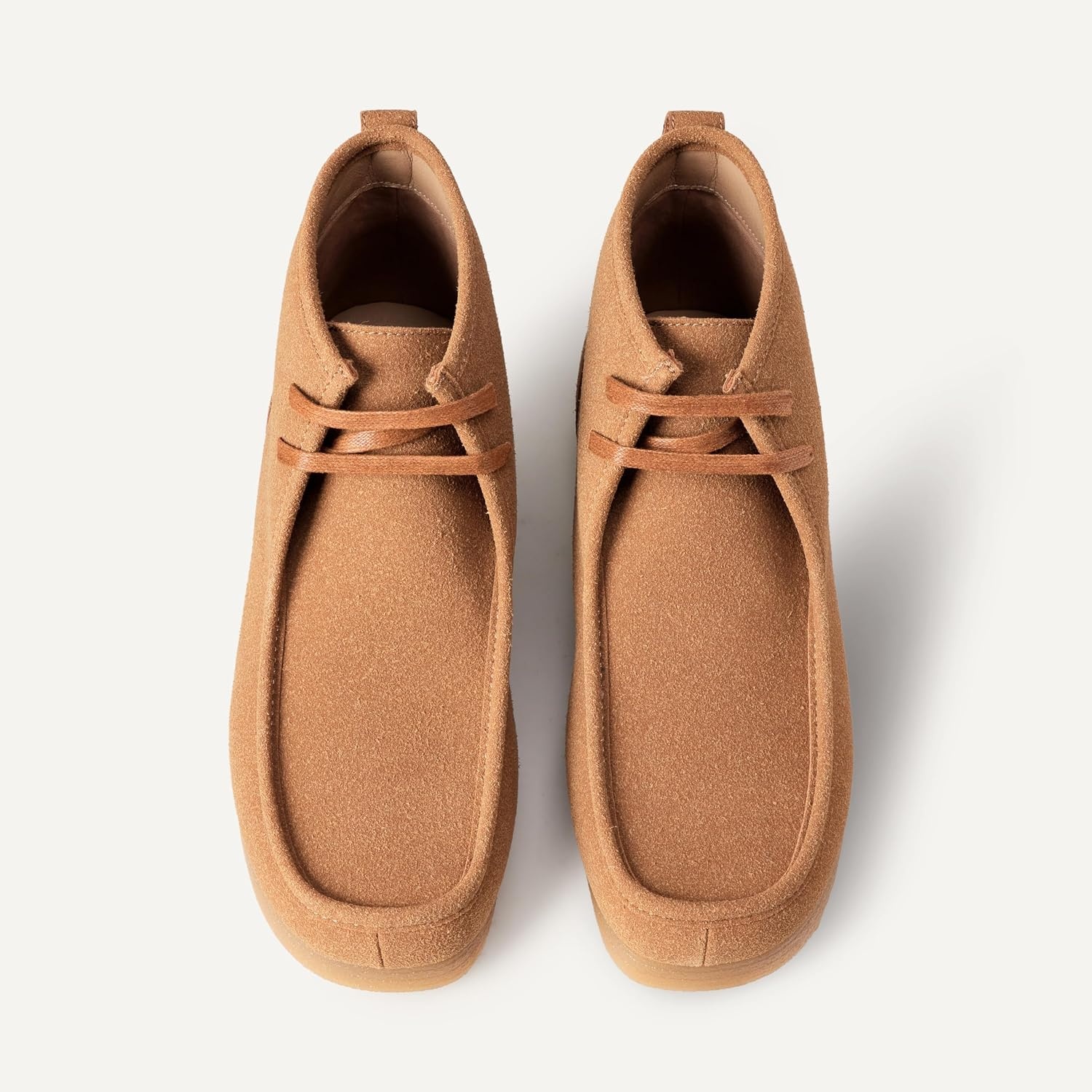 image:imageAmazon Essentials Mens Lightweight Chukka Moc Toe BootsTan Faux Suede