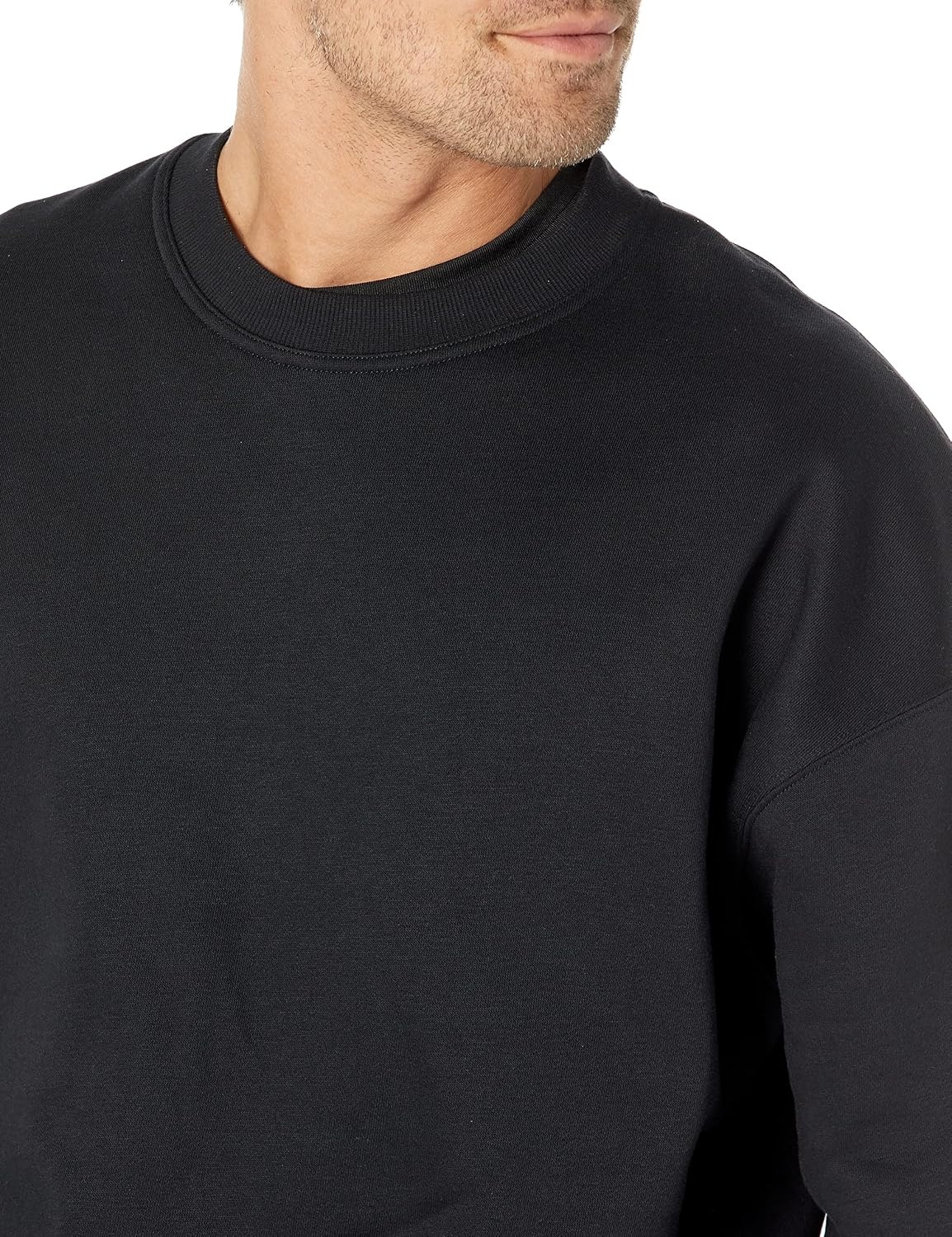 image:imageAmazon Essentials Mens OversizedFit Crewneck Sweatshirt Midweight Casual Available in Big amp TallBlack