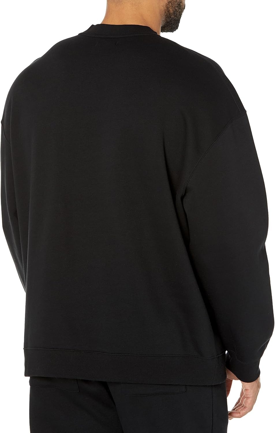 image:imageAmazon Essentials Mens OversizedFit Crewneck Sweatshirt Midweight Casual Available in Big amp TallBlack