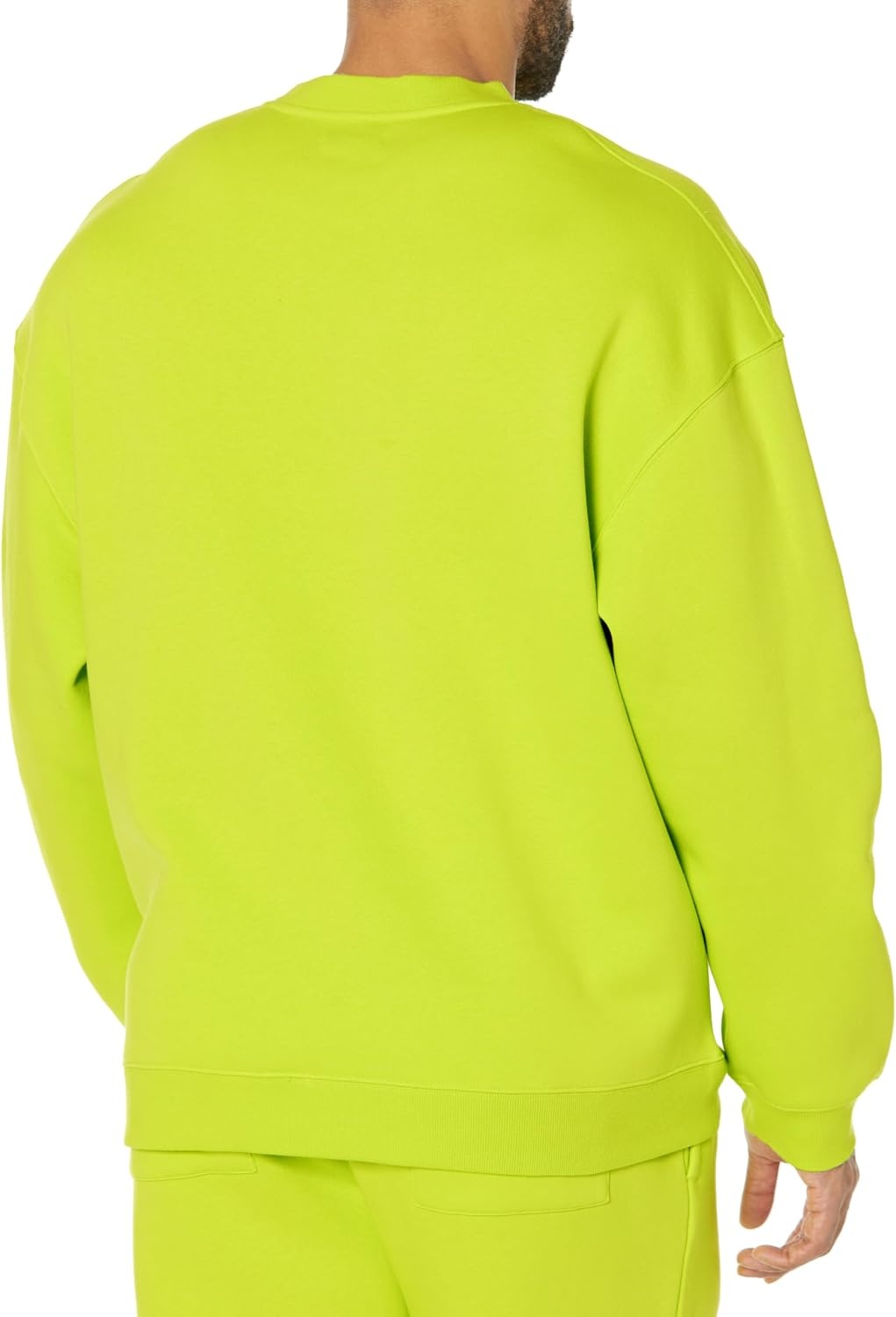 image:imageAmazon Essentials Mens OversizedFit Crewneck Sweatshirt Midweight Casual Available in Big amp TallLime Green