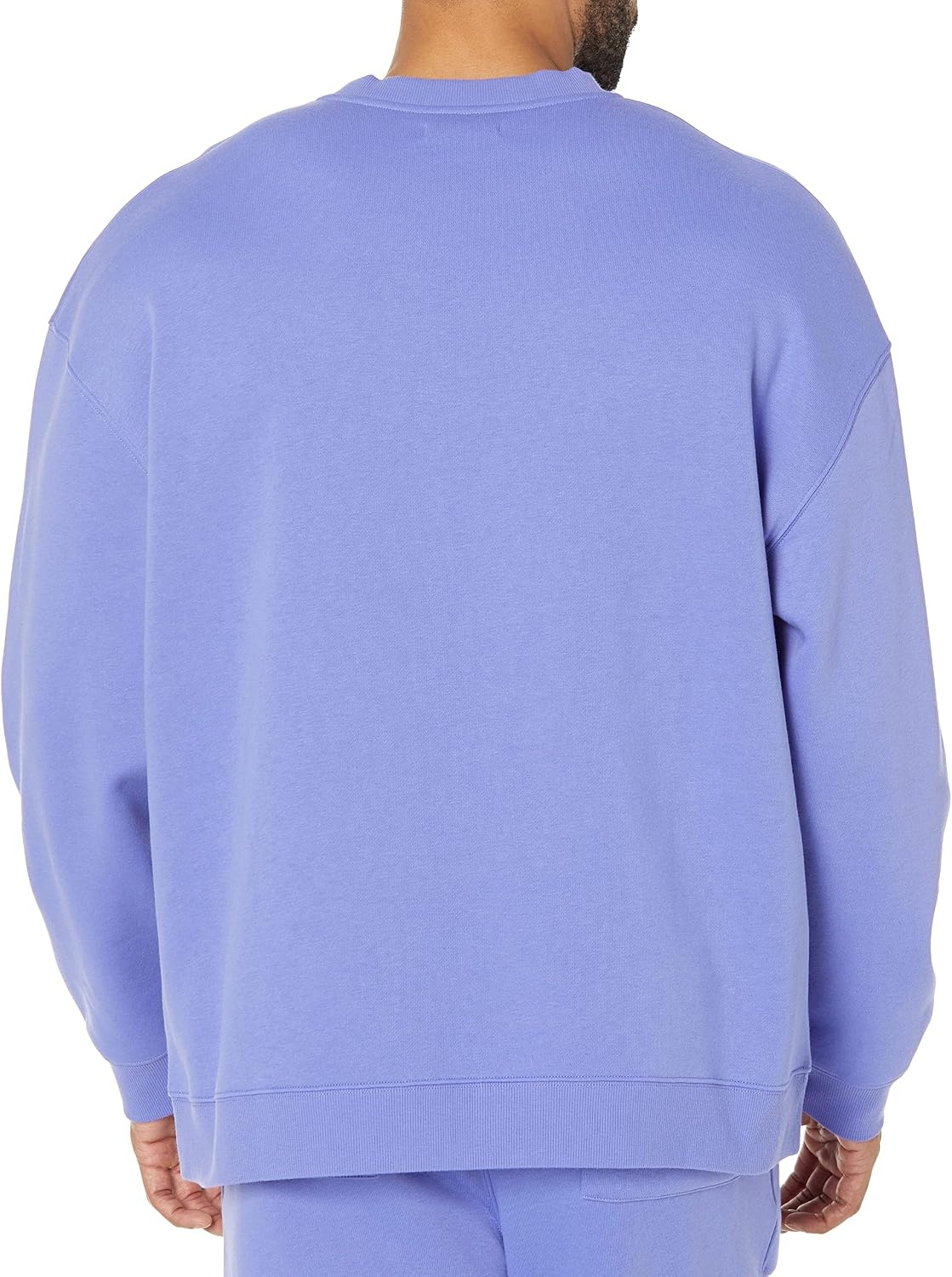 image:imageAmazon Essentials Mens OversizedFit Crewneck Sweatshirt Midweight Casual Available in Big amp TallPurple Blue