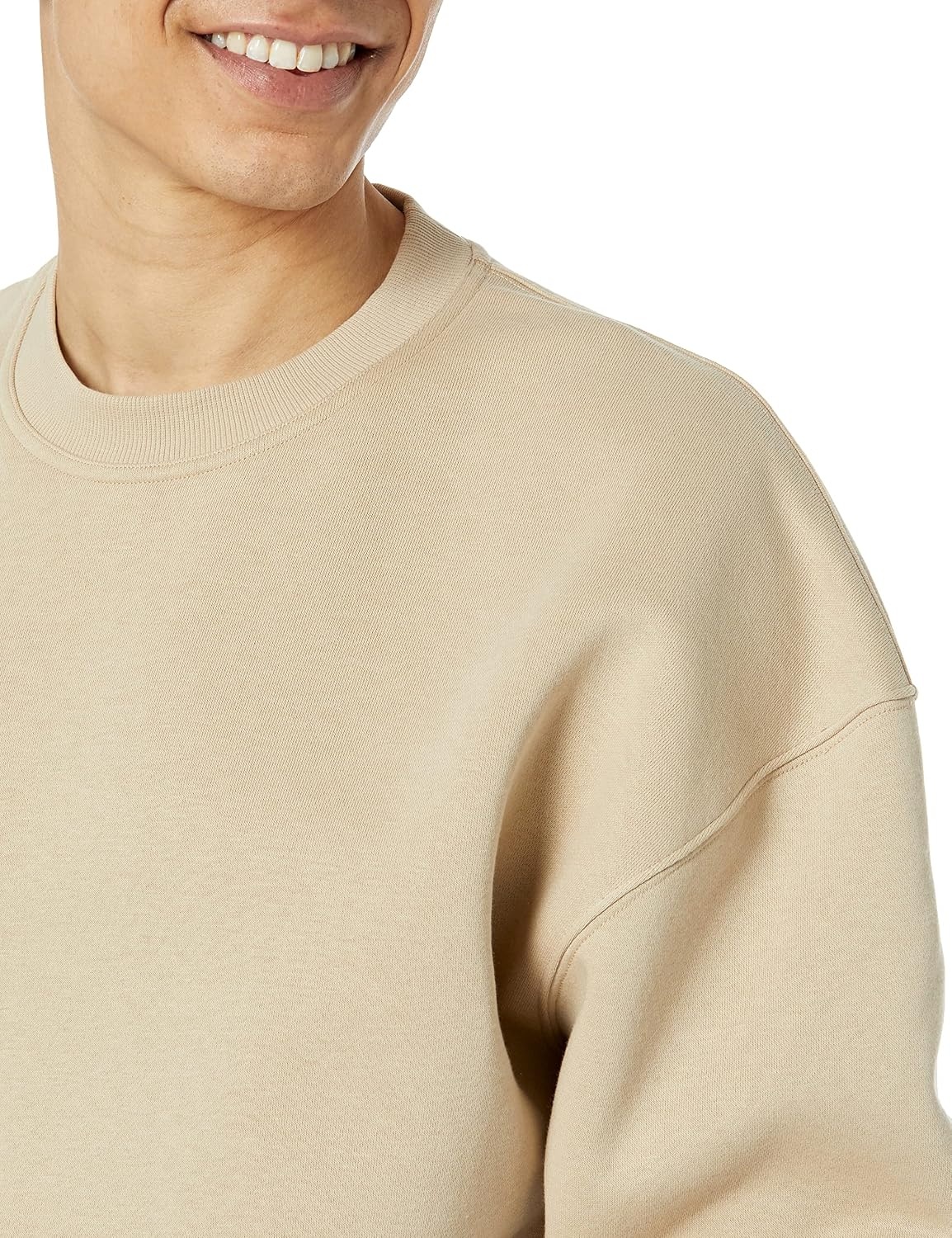 image:imageAmazon Essentials Mens OversizedFit Crewneck Sweatshirt Midweight Casual Available in Big amp TallTan