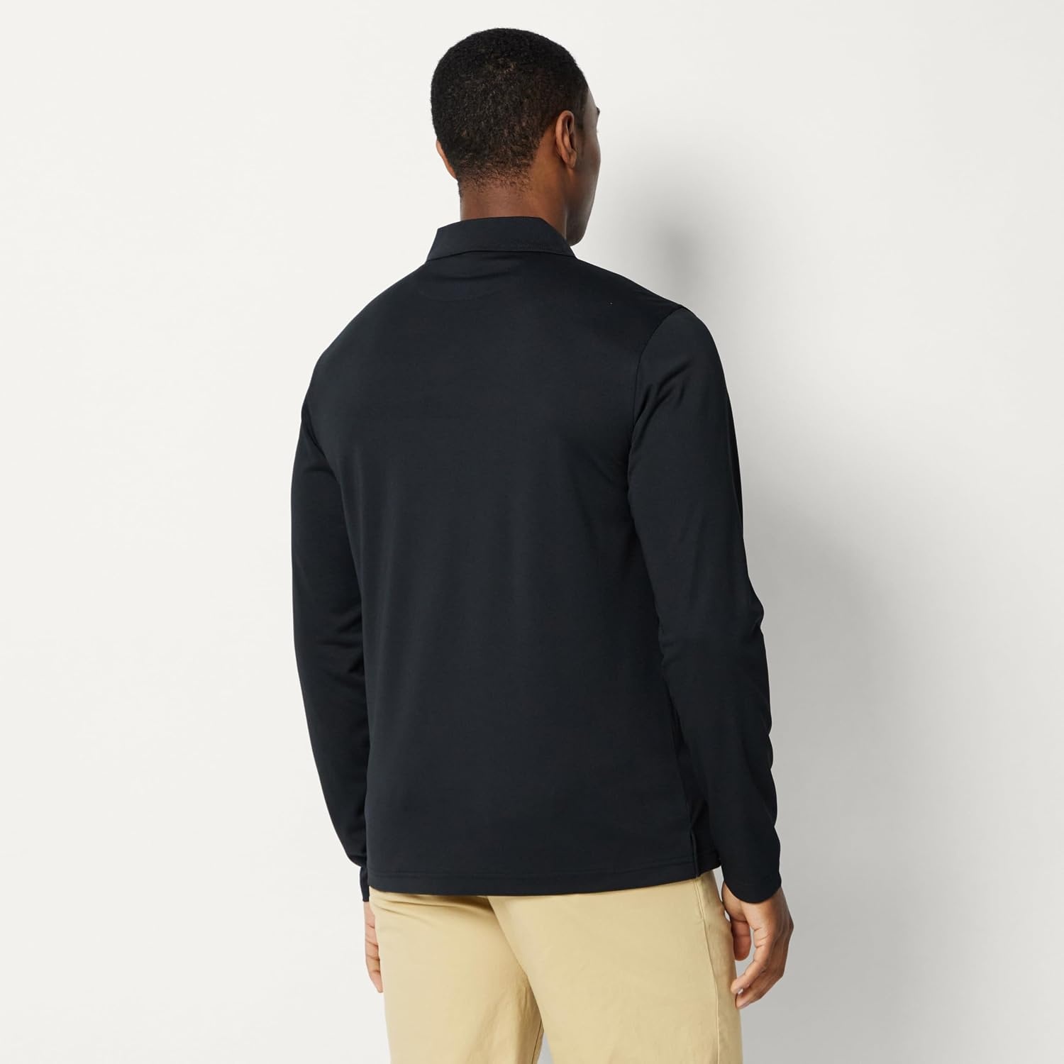 image:imageAmazon Essentials Mens Regular Fit Long Sleeve Quick Dry Golf Polo ShirtAnthracite