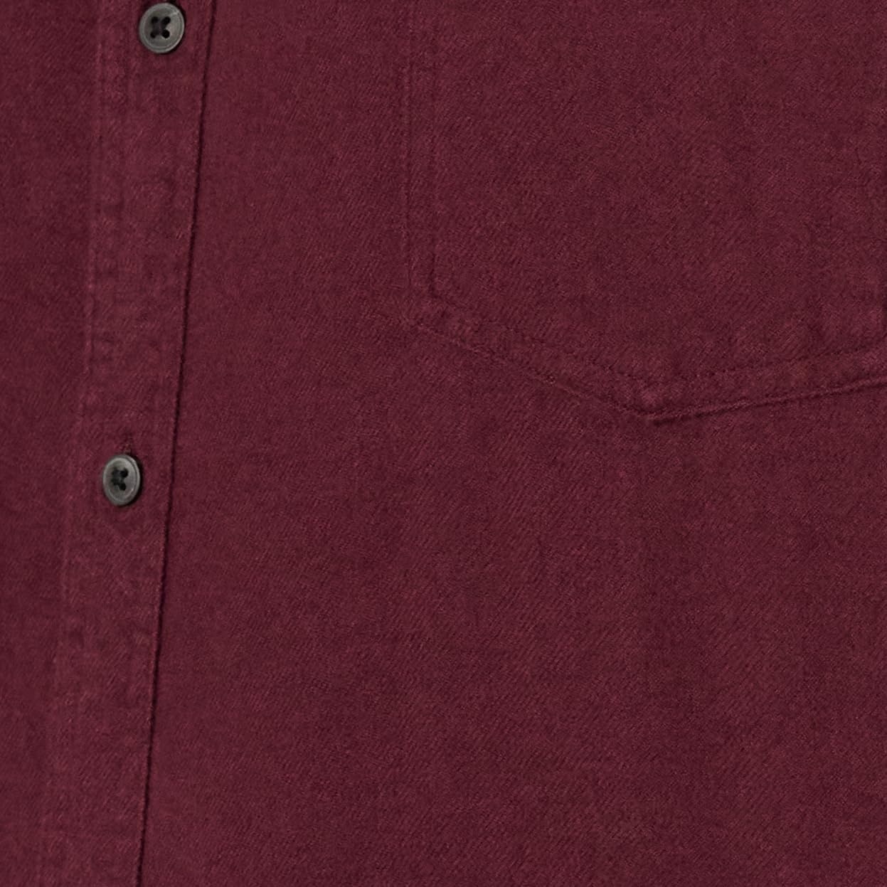 image:imageAmazon Essentials Mens RegularFit LongSleeve Flannel Casual Shirt TwoPocketBurgundy Heather