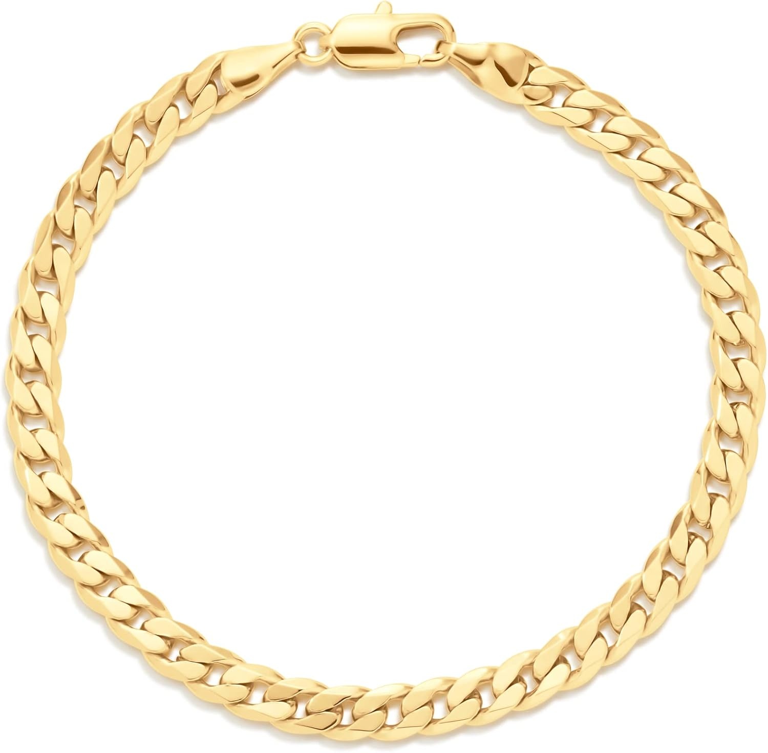 image:imageAmazon Essentials Sterling Curb Chain BraceletYellow Gold