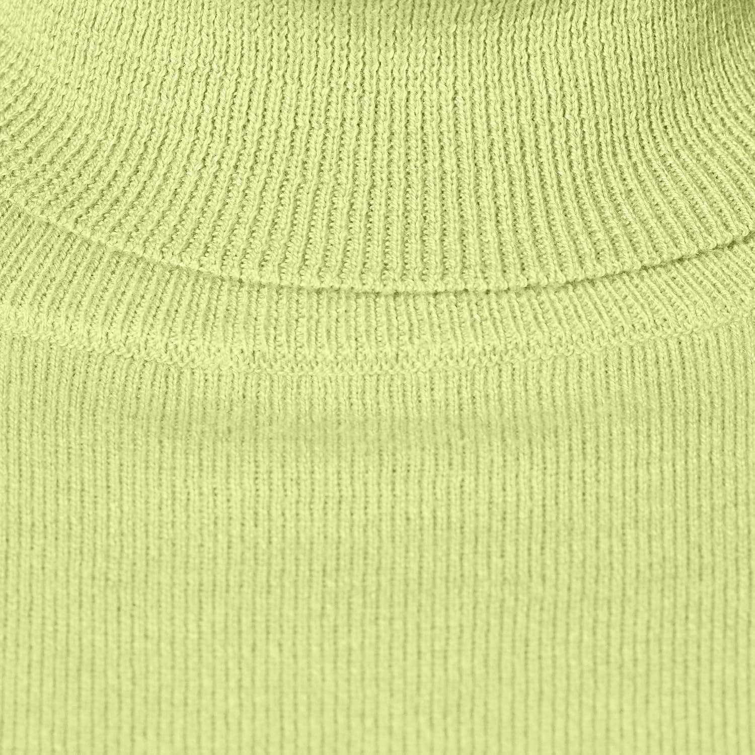 image:imageAmazon Essentials Womens ClassicFit Lightweight LongSleeve Turtleneck SweaterLime Green