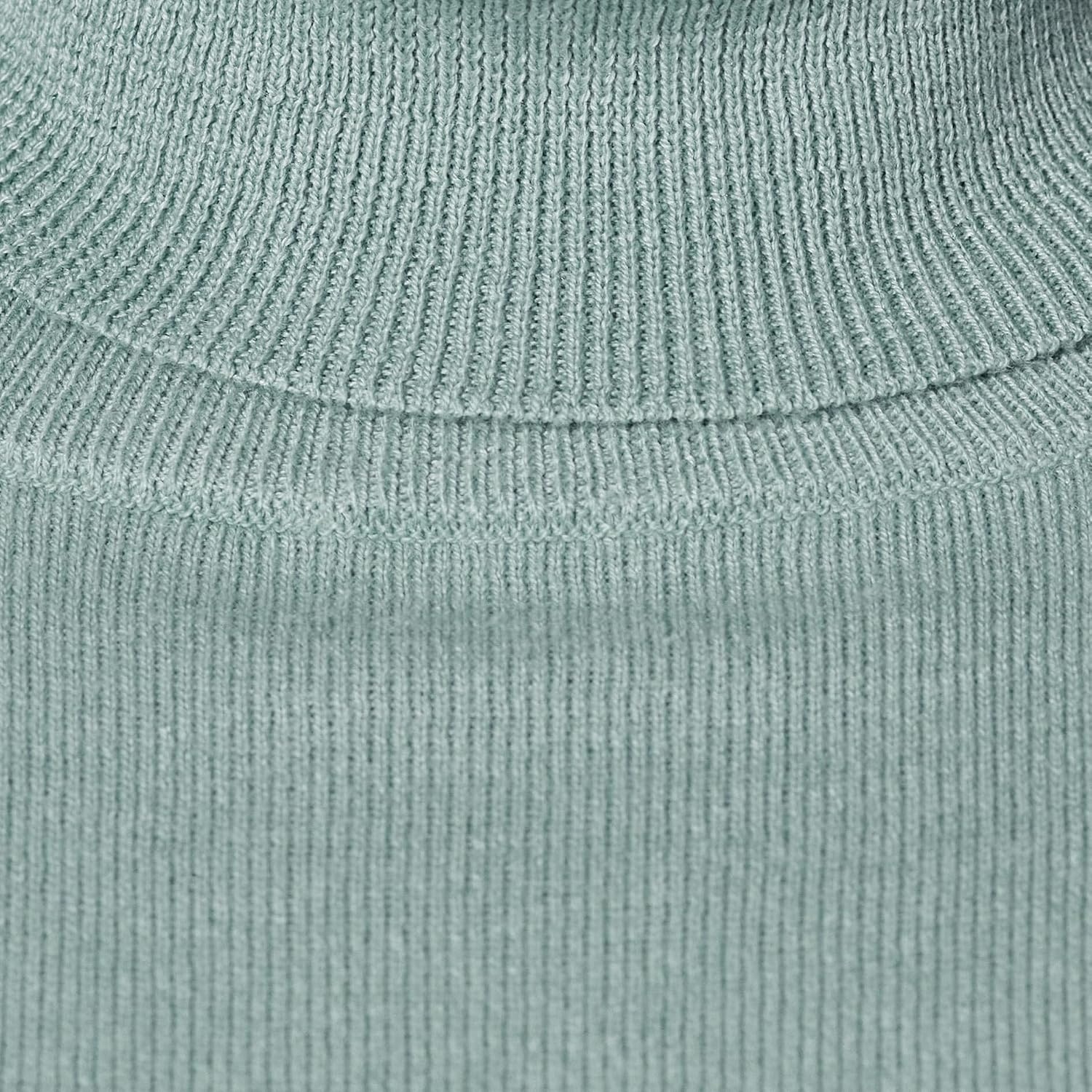 image:imageAmazon Essentials Womens ClassicFit Lightweight LongSleeve Turtleneck SweaterSage Green Heather