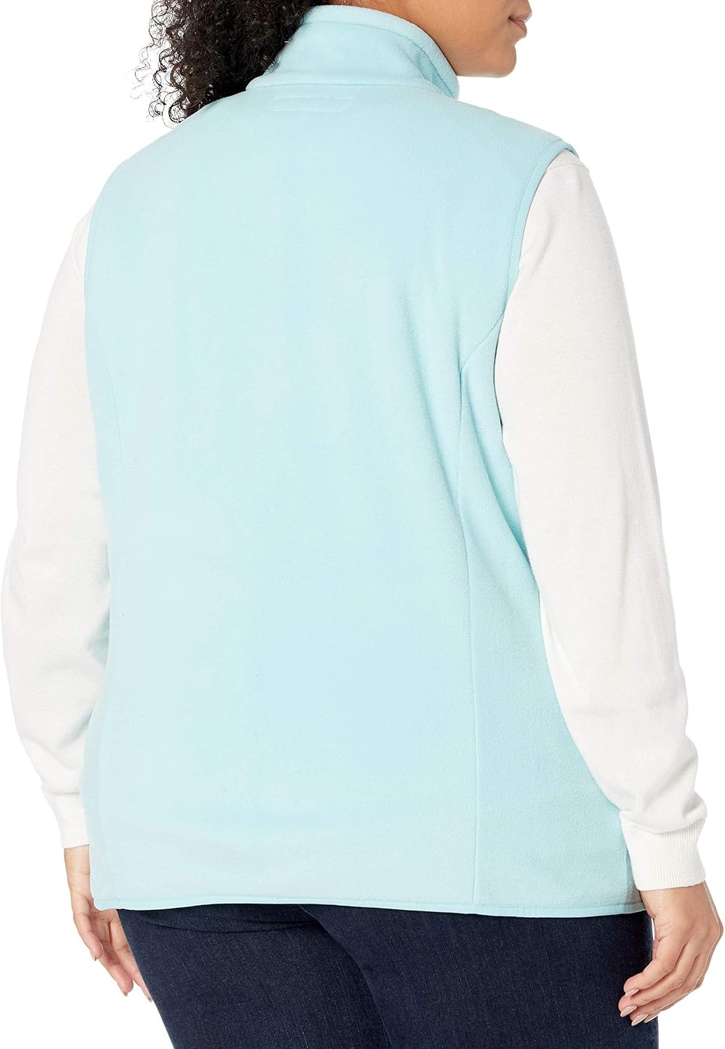 image:imageAmazon Essentials Womens ClassicFit Sleeveless Polar Soft Fleece Vest with Zip Pockets Available in Plus SizeAqua