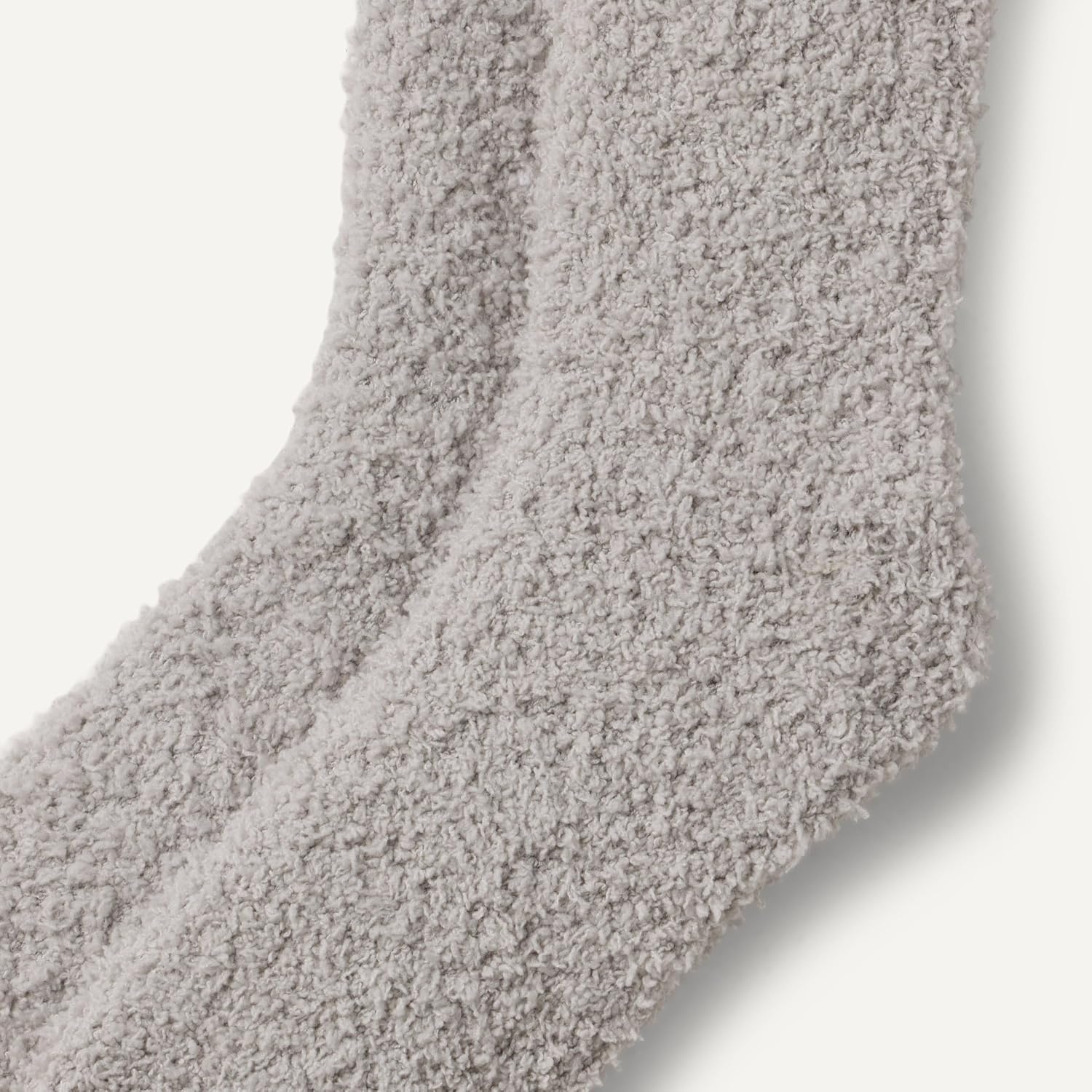 image:imageAmazon Essentials Womens Cozy Fuzzy Slipper Socks Plush Sleep Crew Socks 5 PairsGrey Multicolor