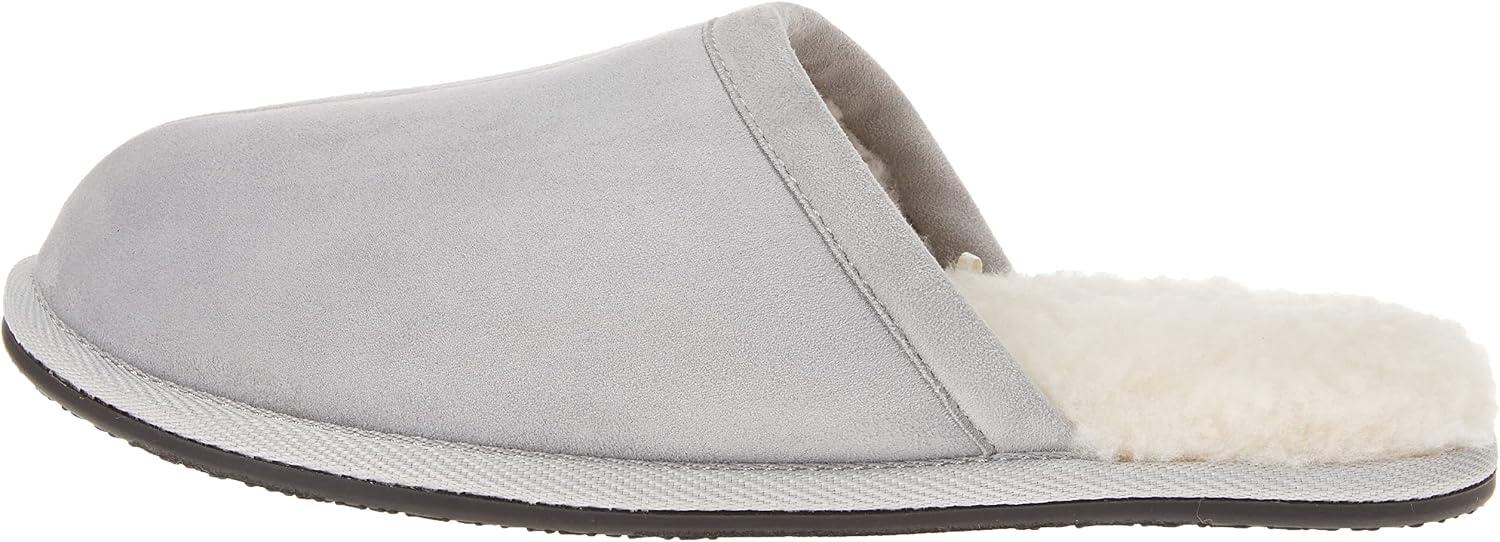 image:imageAmazon Essentials Womens Cozy Slippers with Faux Fur Lining NonSlip Indoor Outdoor House ShoesGrey
