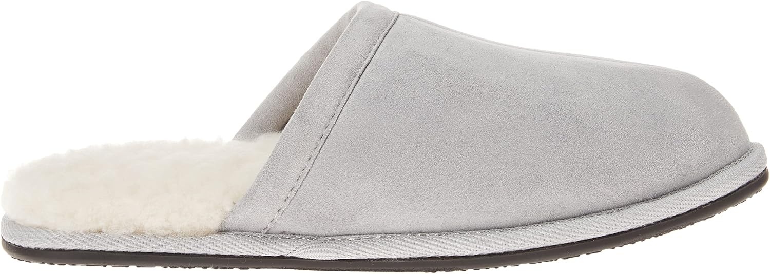 image:imageAmazon Essentials Womens Cozy Slippers with Faux Fur Lining NonSlip Indoor Outdoor House ShoesGrey