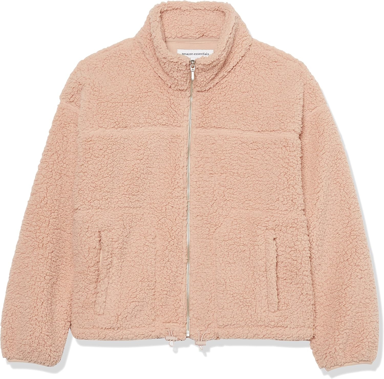 image:imageAmazon Essentials Womens Long Sleeve Fleece ZipUp Sherpa Lined Jacket with Stand NeckBlush