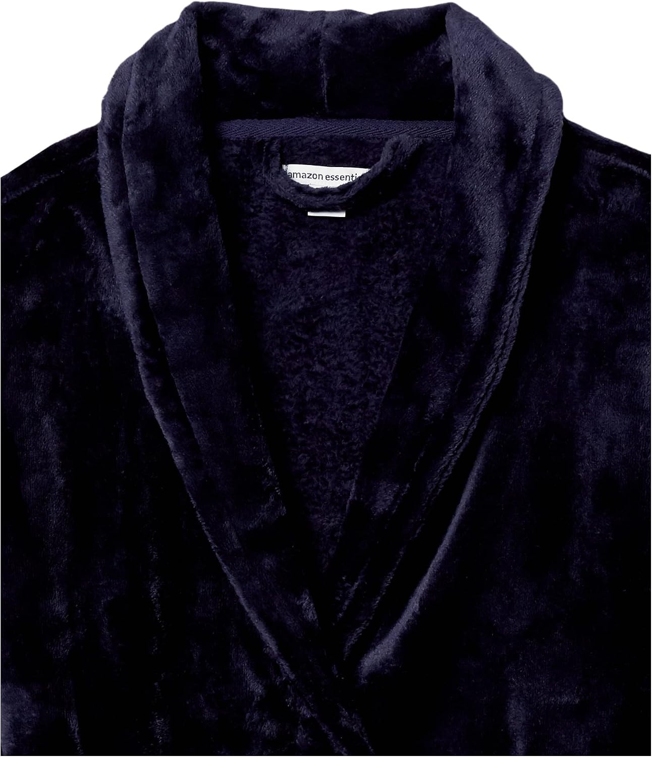 image:imageAmazon Essentials Womens MidLength Plush Bath Robe Loungewear Available in Plus SizeTrue Navy