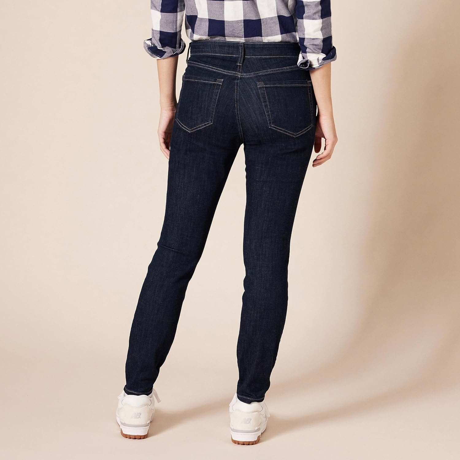 image:imageAmazon Essentials Womens MidRise Stretchy Skinny Denim Jeans 5PocketRinse