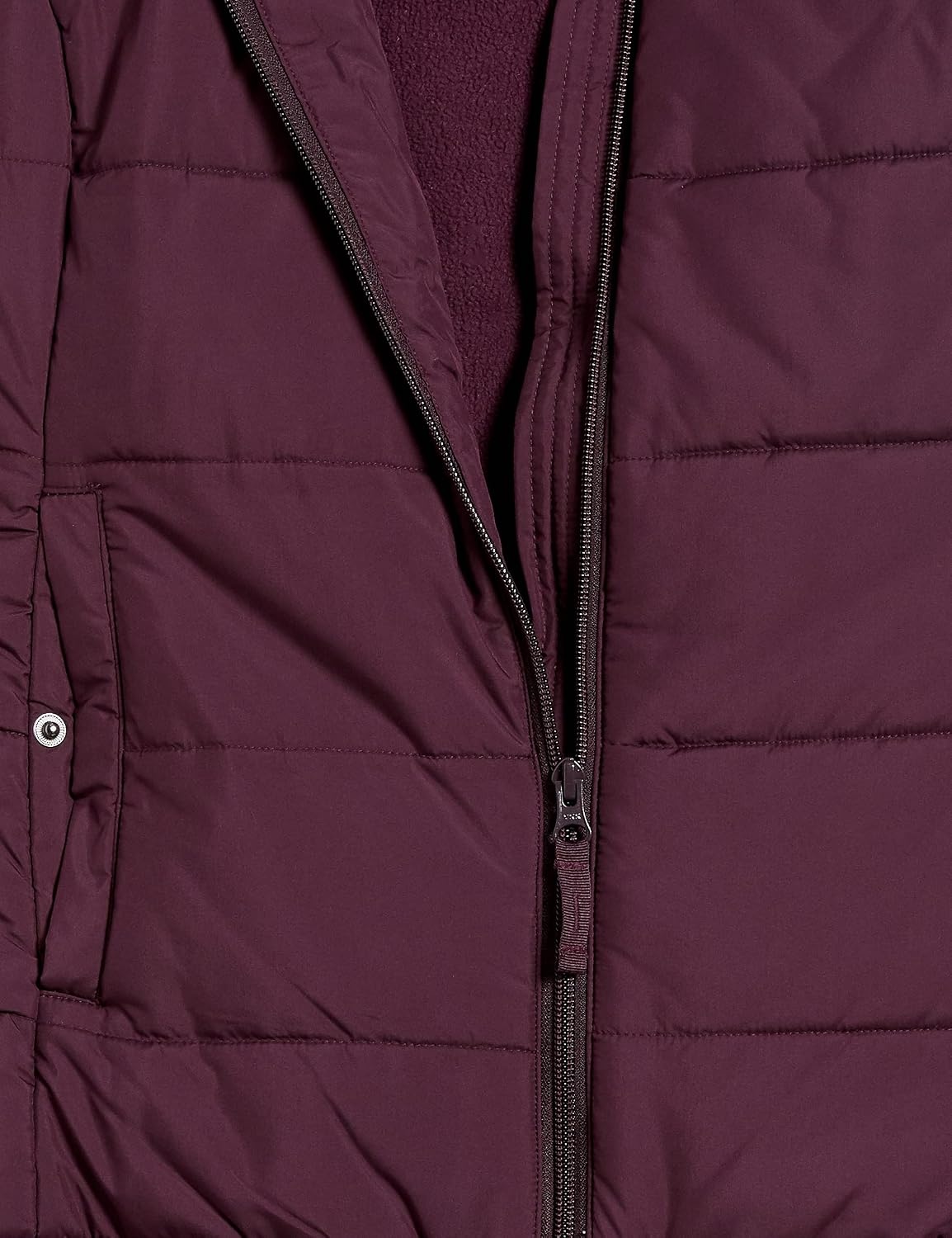 image:imageAmazon Essentials Womens MidWeight Puffer Vest Discontinued ColorsBurgundy