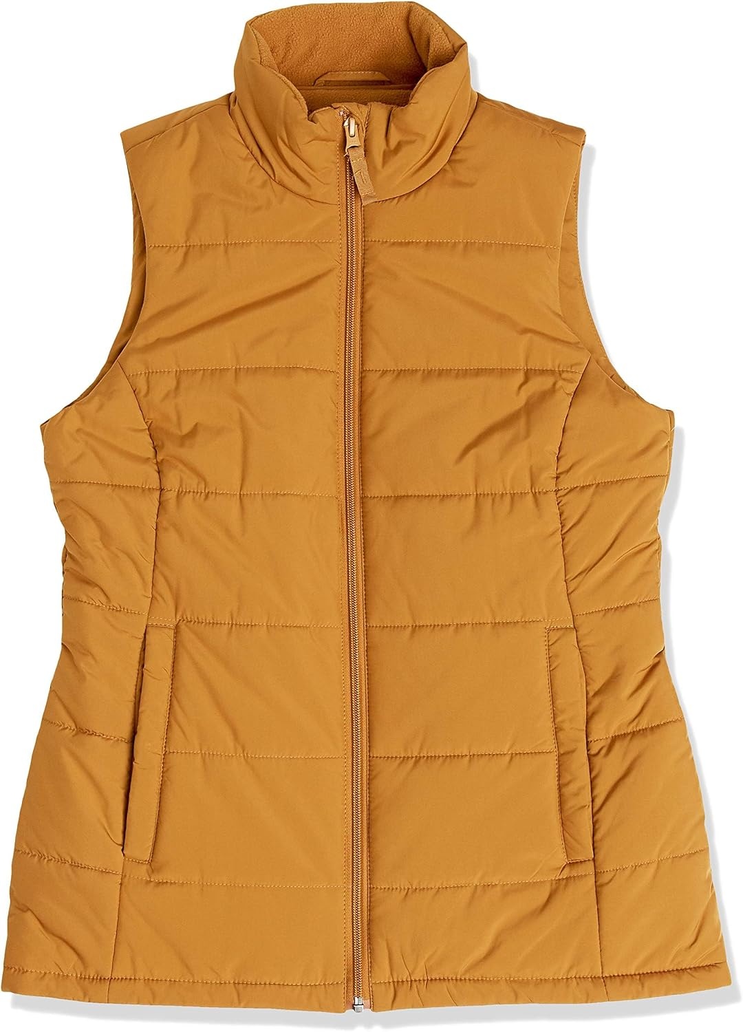 image:imageAmazon Essentials Womens MidWeight Puffer Vest Discontinued ColorsDark Camel