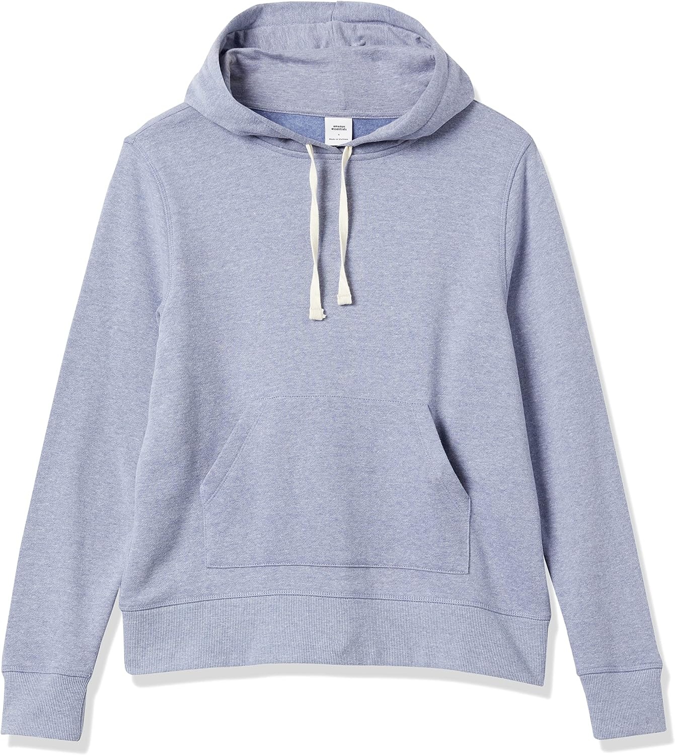 image:imageAmazon Essentials Womens RegularFit Midweight Fleece Pullover Hoodie with Kangaroo Pocket Available in Plus SizeLight Indigo Heather