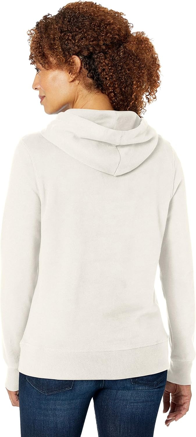image:imageAmazon Essentials Womens RegularFit Midweight Fleece Pullover Hoodie with Kangaroo Pocket Available in Plus SizeOatmeal Heather