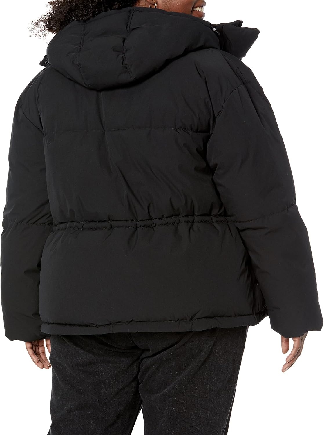 image:imageAmazon Essentials Womens Short Waisted Puffer Jacket Available in Plus SizeBlack