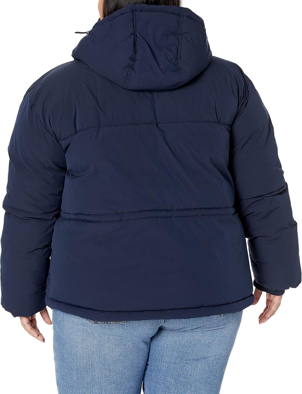 image:imageAmazon Essentials Womens Short Waisted Puffer Jacket Available in Plus SizeNavy