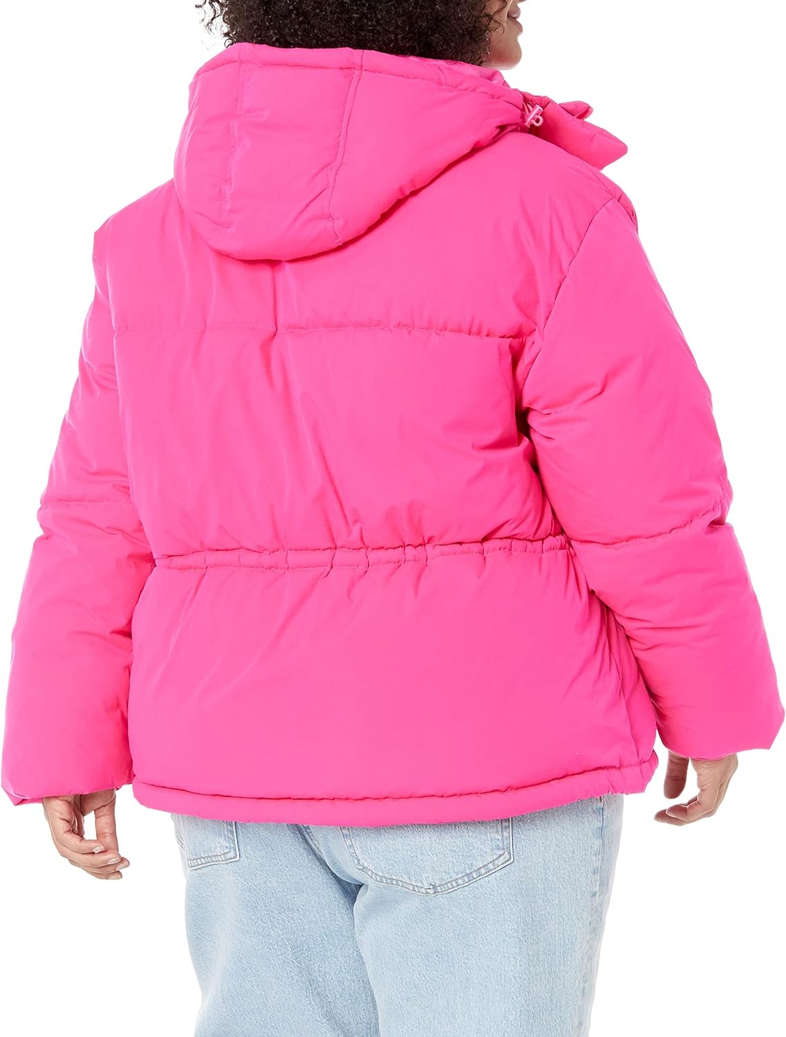 image:imageAmazon Essentials Womens Short Waisted Puffer Jacket Available in Plus SizeNeon Pink
