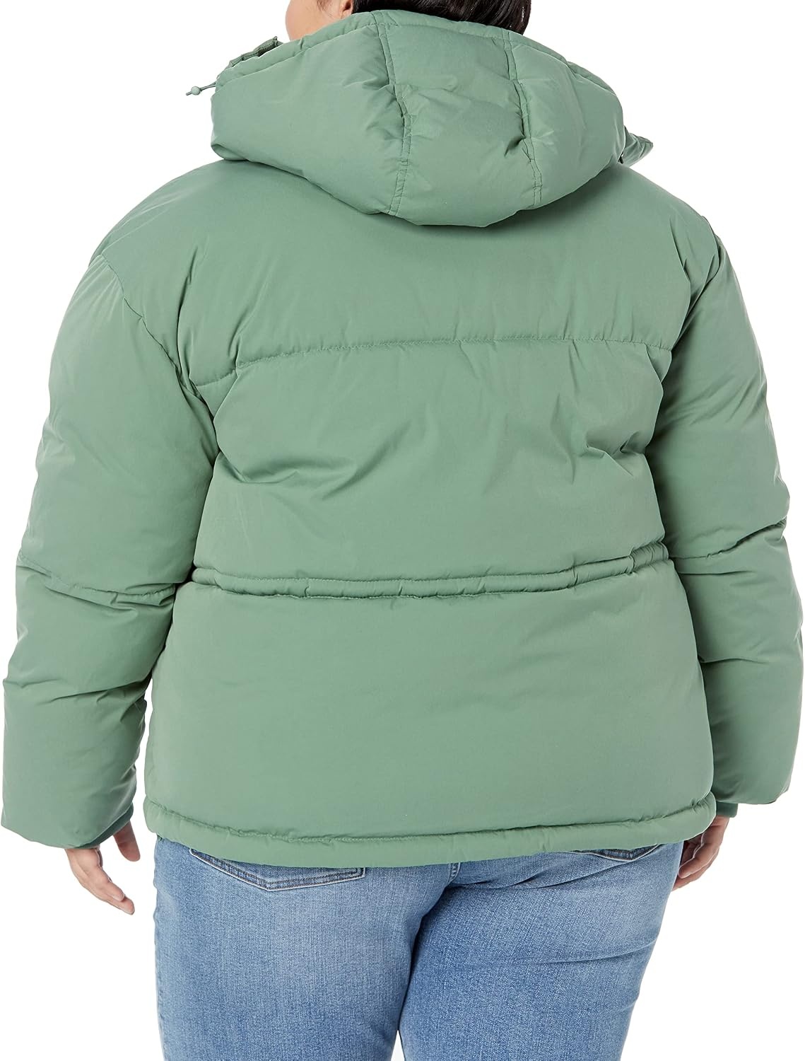 image:imageAmazon Essentials Womens Short Waisted Puffer Jacket Available in Plus SizeSage Green