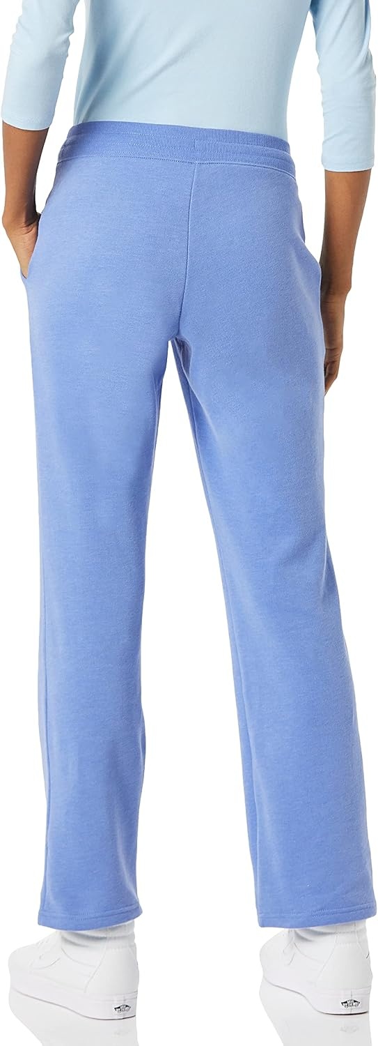 image:imageAmazon Essentials Womens Straight Leg Fleece Sweatpants with Drawstring Available in Plus SizeBlue