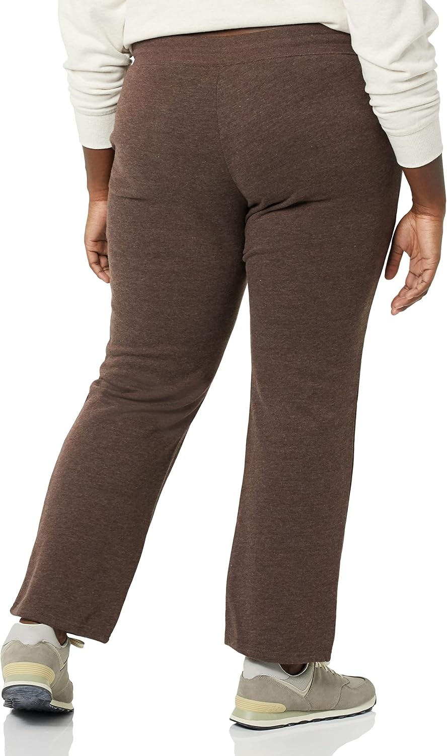 image:imageAmazon Essentials Womens Straight Leg Fleece Sweatpants with Drawstring Available in Plus SizeChocolate Heather
